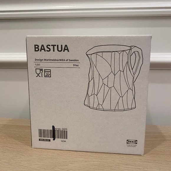 NEW - IKEA BASTUA Pitcher Clear Glass 51 oz 605.426.22 - Picture 3 of 4